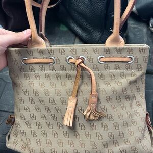 Dooney & Bourke Tan Monogrammed Women's Bag